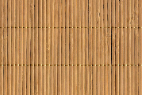 Rústico natural marrón laminado bambú lugar Mat entrelazado grano grueso Grunge textura
 - Foto, imagen