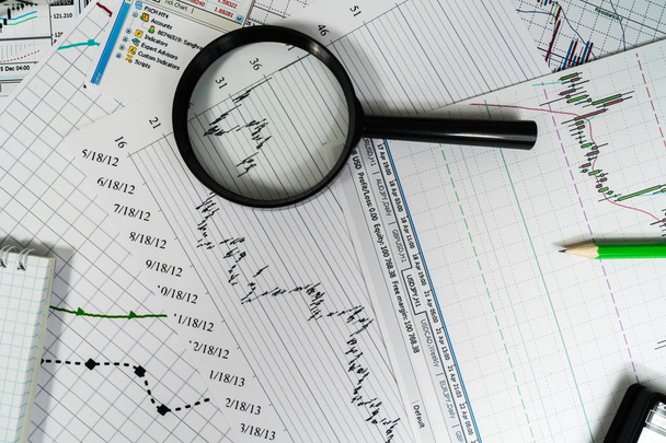 Analytique financière et graphiques. Contexte sur le forex et les marchés boursiers
 - Photo, image