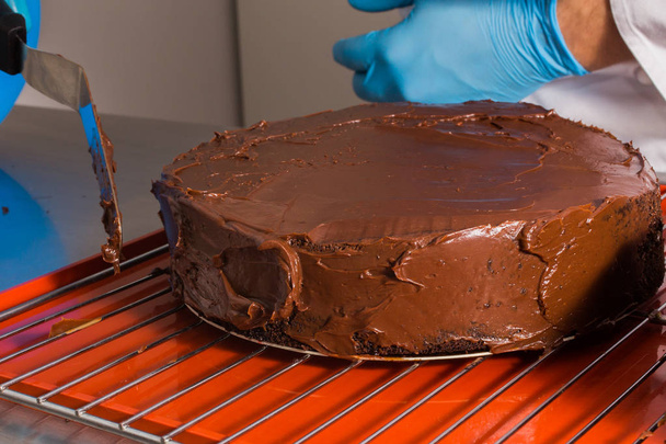 Cooking a Chocolate Cake - Valokuva, kuva