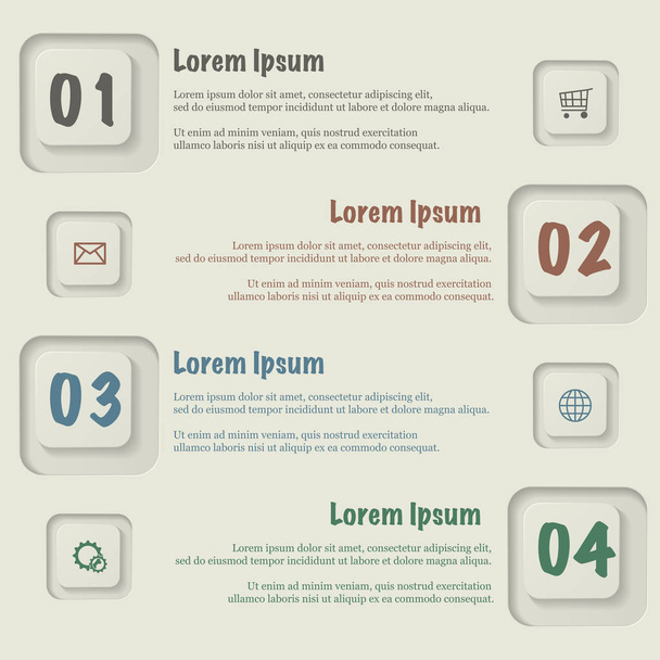 Abstract icons infographic - Vector, Image