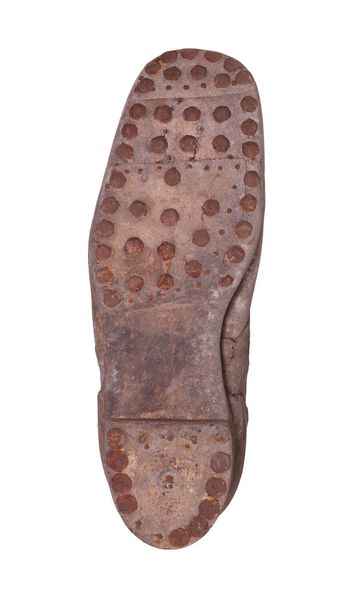 Suela de una bota vieja
 - Foto, imagen