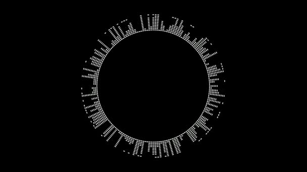Набор из 8 логотипов Аудио-графический эквалайзер для видеомонтажа, Маскировка. Альфа-канал. Бесшовный цикл
 - Кадры, видео