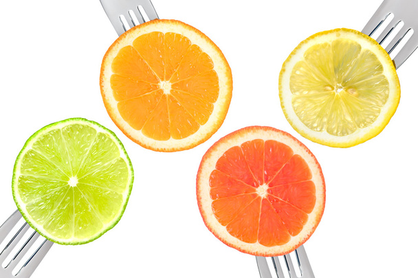 Lima limón naranja y pomelo cítricos
 - Foto, imagen