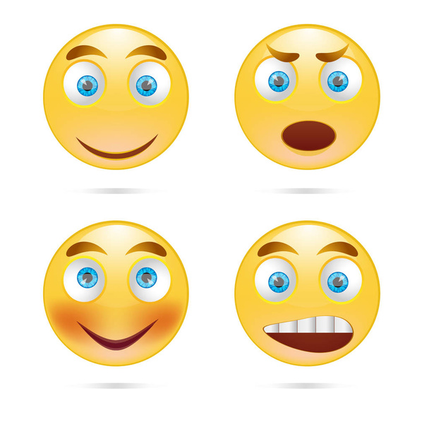 Smiles icon vector - Вектор, зображення