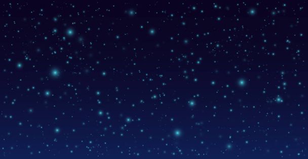 Vector night sky background. Dark sky with stars - Vector, Image