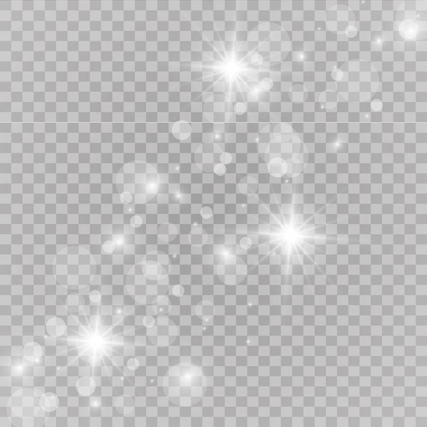抽象的なフレア光線のベクター イラストです。輝き光の効果。ベクトルの図。クリスマス フラッシュ コンセプト. - ベクター画像