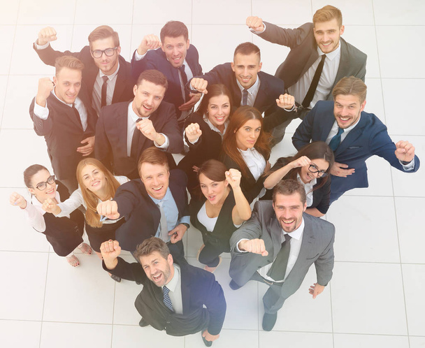 профессиональная команда бизнеса демонстрирует свой успех
 - Фото, изображение