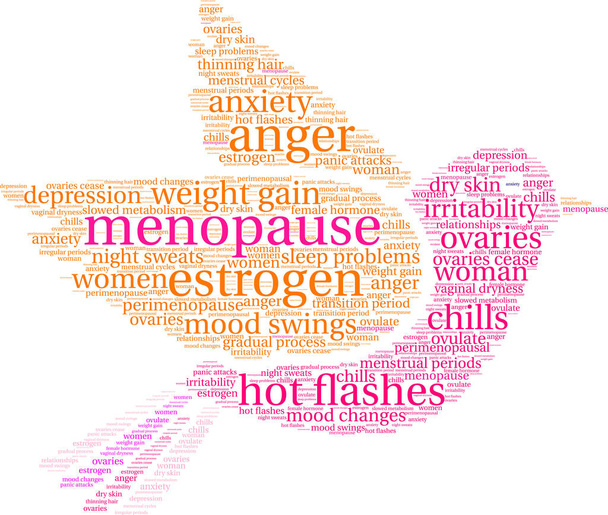 Menopausa parola nube
 - Vettoriali, immagini
