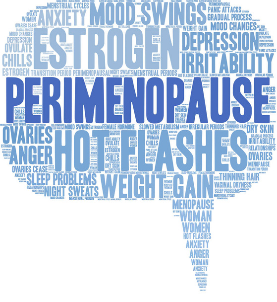 Perimenopause szó felhő - Vektor, kép
