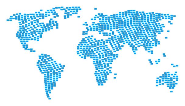 Всесвітній Атлас Візерунок заповнених піктограм прямокутника
 - Вектор, зображення