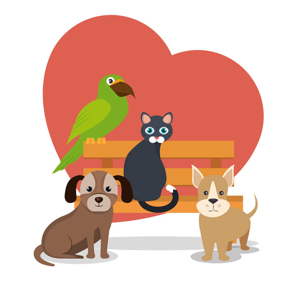 carino mascotte pet shop icone
 - Vettoriali, immagini