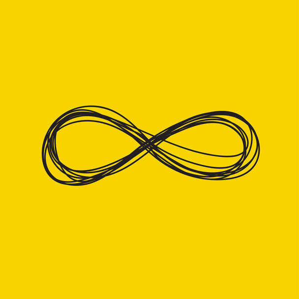Hand drawn infinity sign - Vector, Image