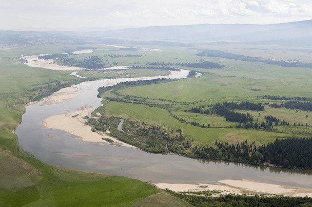 Los ríos y lagos desde la altura
 - Foto, imagen
