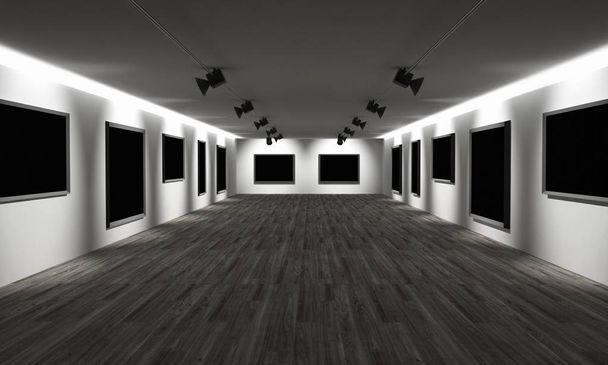 3d galería de arte renderizado
 - Foto, imagen