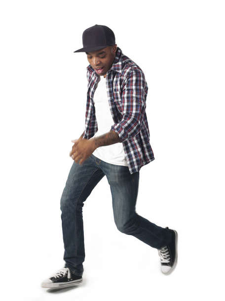 black american young man dancing - Valokuva, kuva