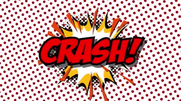 CRASH - текстові мовні кульки комічного стилю анімації
 - Кадри, відео