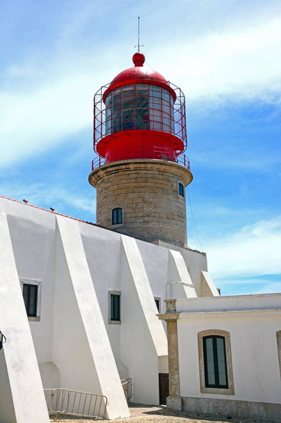 View of the lighthouse, Cape St Vincent, Portugal. - Foto, imagen
