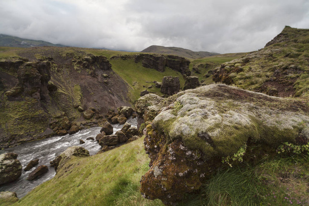 Skoga річка Ісландії
 - Фото, зображення