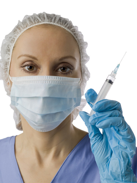 nurse with syringe - Φωτογραφία, εικόνα