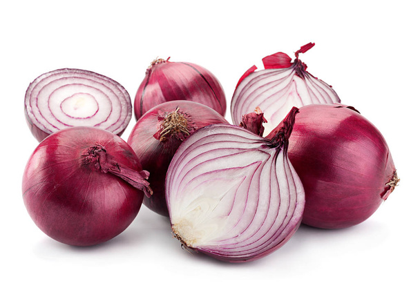 Purple onion on white - Photo, Image