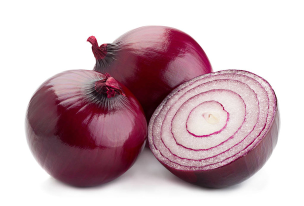 Purple onion on white - Photo, Image