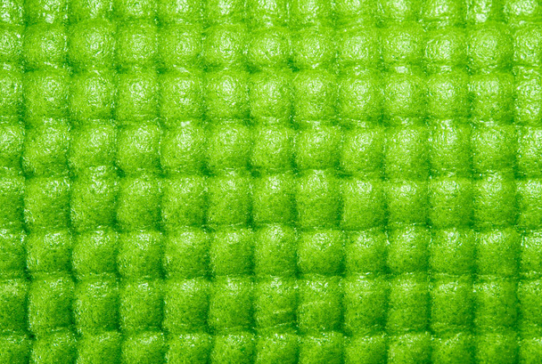 Surface texture of Yoga mat, green sponge mat - Foto, Imagen