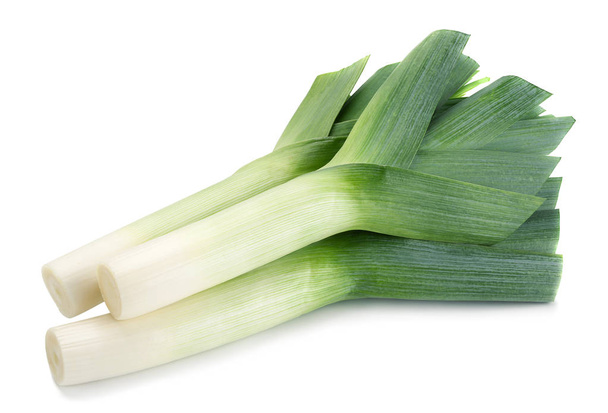 Leek vegetable on white - Photo, Image