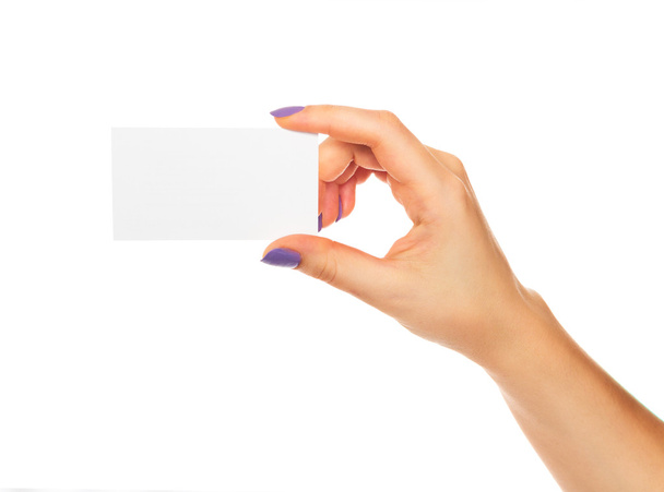 Business card in hand - Photo, Image