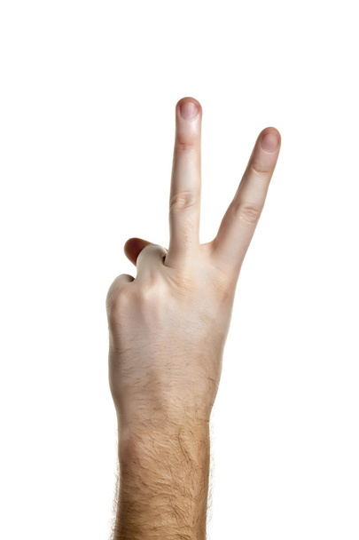 peace hand sign - Photo, Image