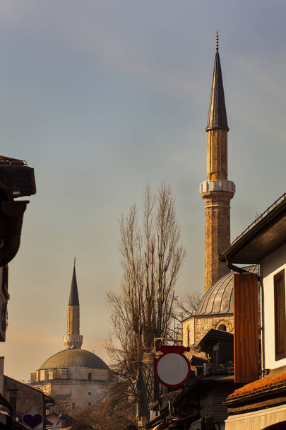 Vue des mosquées de Sarajevo
 - Photo, image