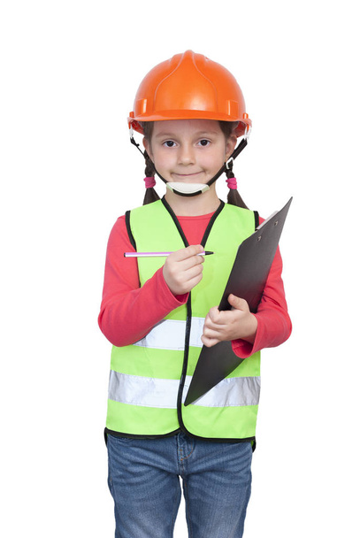 little girl industrial worker - Foto, immagini