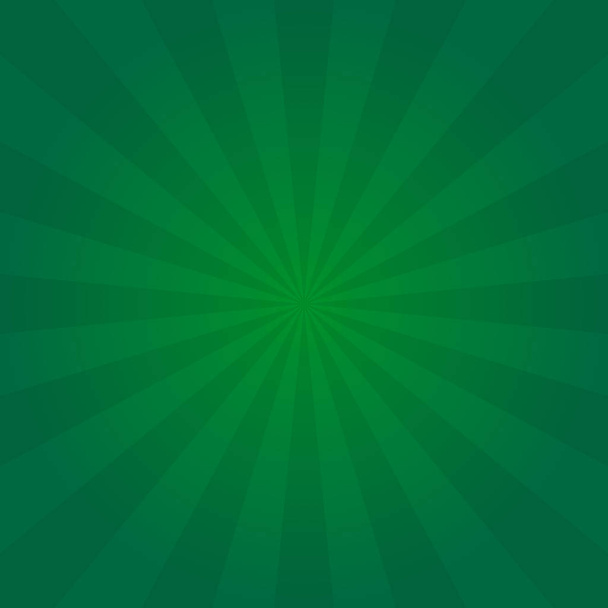 Vintage sun poster green background for St. Patrick 's day design or greeting card. Радиальный фон элемента. Вспышка солнца или голод. Плакат солнечного света. Векторная иллюстрация
 - Вектор,изображение