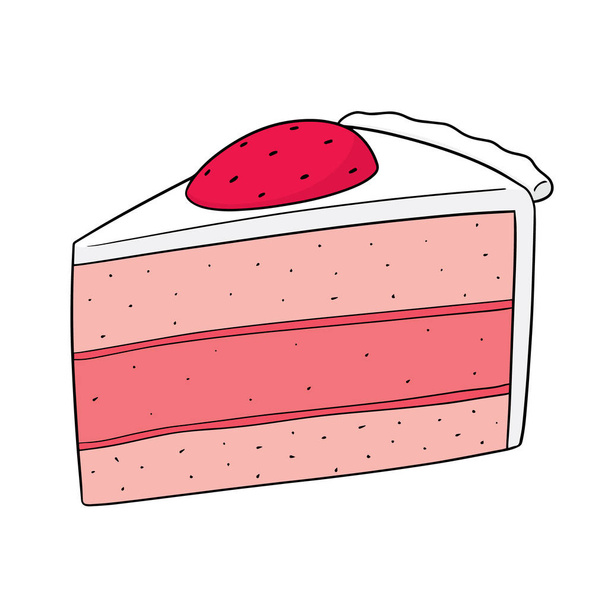 vector set of cake - Διάνυσμα, εικόνα