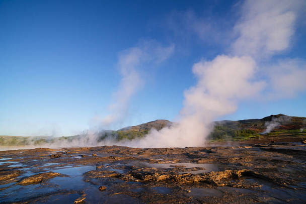 Valley of Geysers in Iceland - Photo, Image