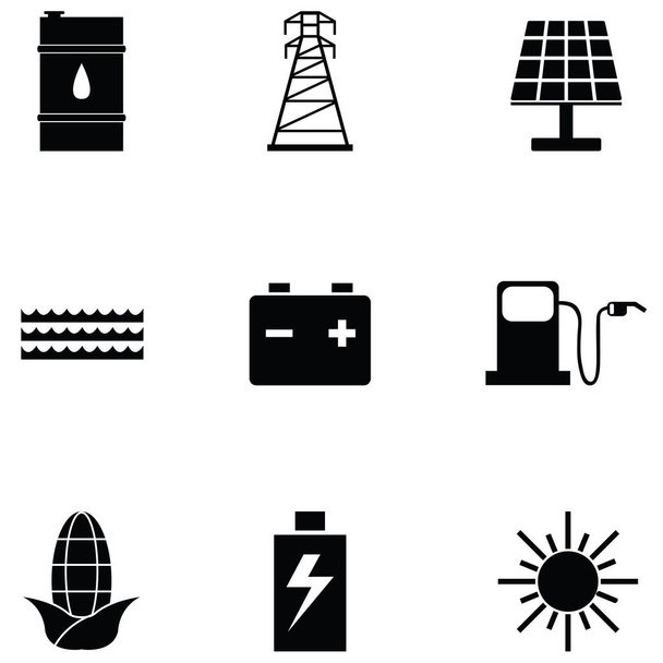 conjunto de ícone de energia
 - Vetor, Imagem