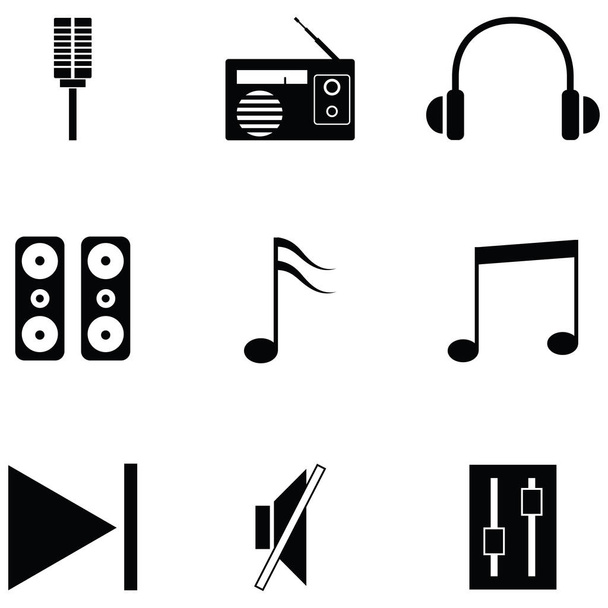sound icon set - Вектор,изображение