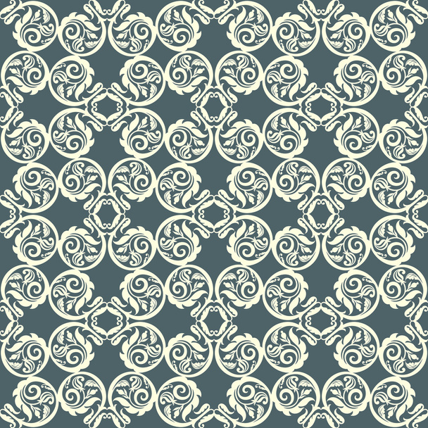 Vintage creative background with rich, old style, artistic swirl - Vector, Imagen