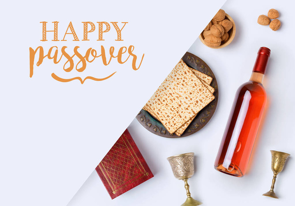 Jewish holiday Passover banner design - Foto, Bild