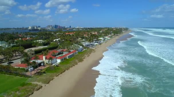 Drone βίντεο West Palm Beach Florida beach αρχοντικά 4k 60p - Πλάνα, βίντεο