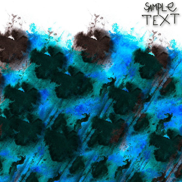 acuarela azul negro fondo abstracto papel arte textura
 - Foto, imagen
