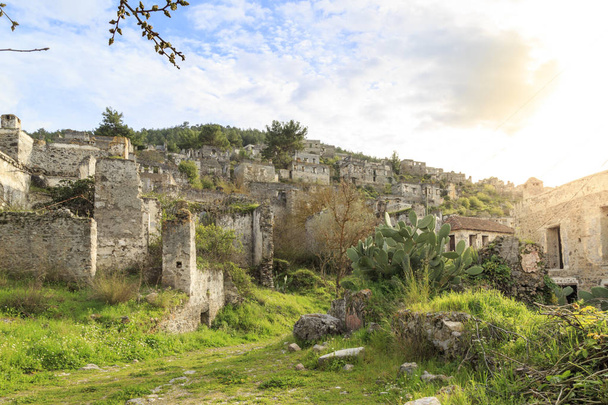 Kayakoy (karmylassos) old greek village in fethiye, Turkey - Foto, Imagem
