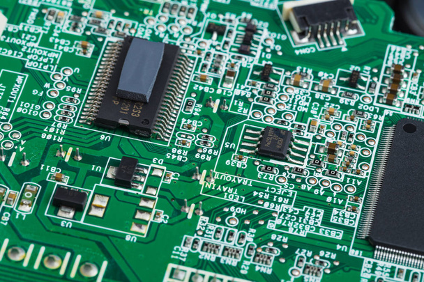 Close up of electronic circuit board - Foto, afbeelding