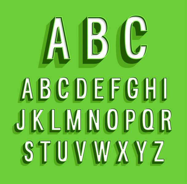 Retro alphabet. - Vector, afbeelding