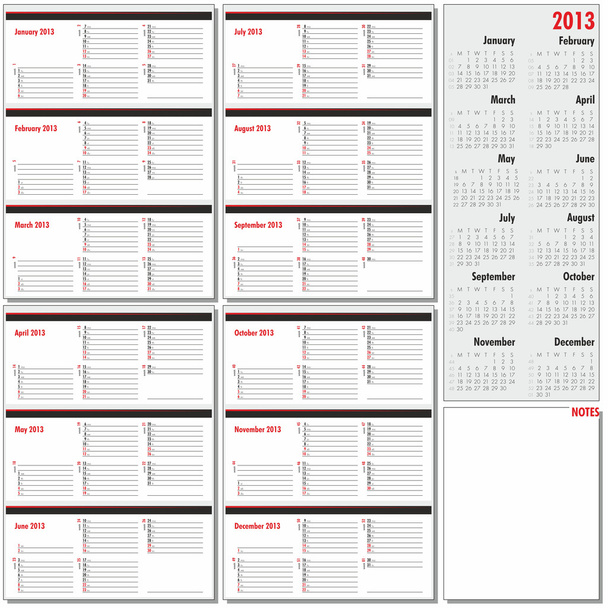vektör yıllık planlayıcısı 2013 - Vektör, Görsel