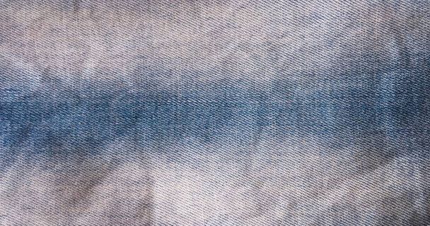 Blue background, denim jeans texture background. Denim texture, Jeans background, fabric. - Photo, Image