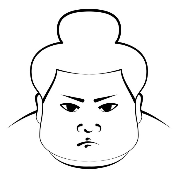Japanese Sumo Wrestler - Vector, Image