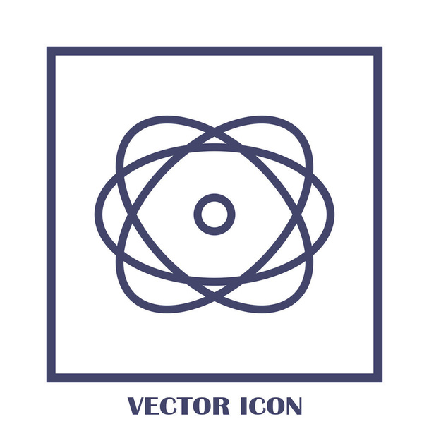 Atoom vector web pictogram - Vector, afbeelding