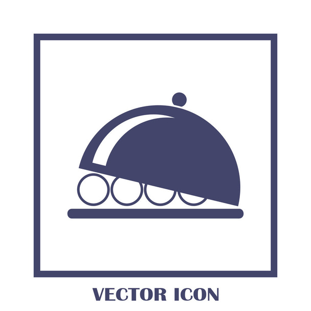 platter icon vector illustration. - Vector, Image