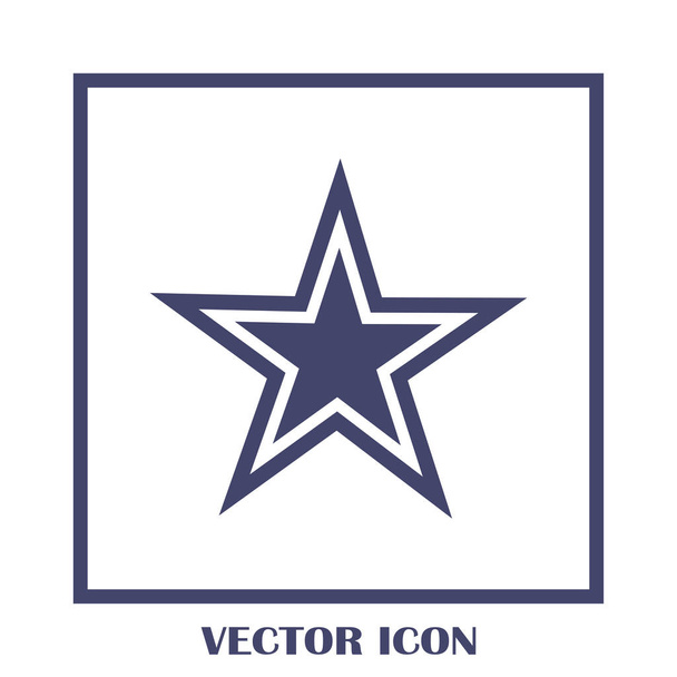 Звёздная плоская веб-мобильная икона
 - Вектор,изображение