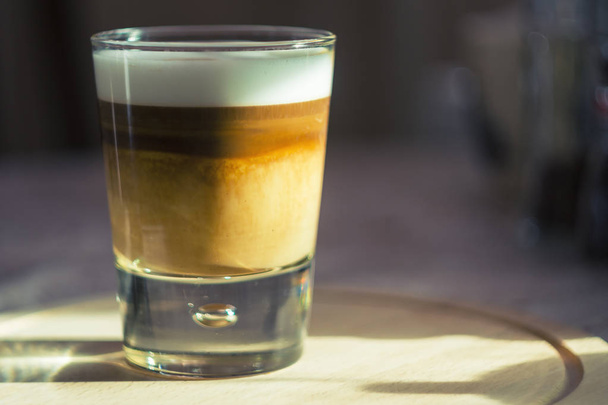 Coffee latte macchiato cup - Фото, зображення